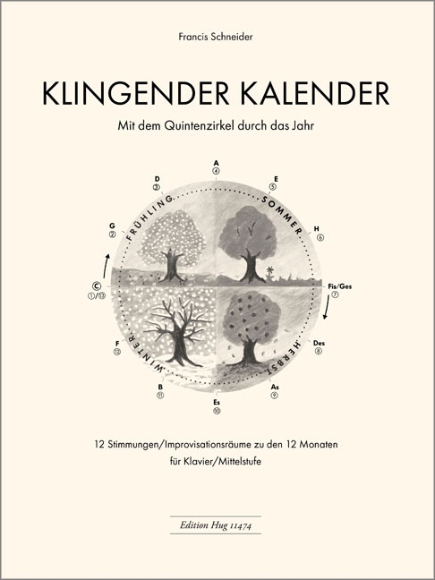 Klingender Kalender 12 Stimmungen&nbsp;&nbsp;zu den 12 Monaten für Klavier&nbsp;&nbsp;