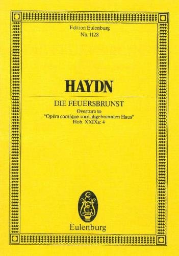 Die Feuersbrunst Hob.XXIXa:4 - Ouvertüre  für Orchester  Studienpartitur