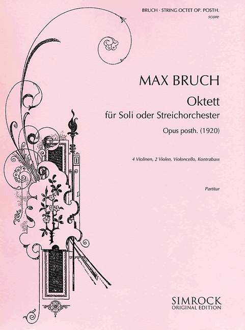 Oktett  für 4 Violinen, 2 Violen, Violoncello und Kontrabass  Partitur