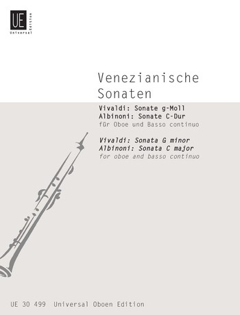Venezianische Sonaten von Albinoni&nbsp;&nbsp;und Vivaldi für Oboe und Bc&nbsp;&nbsp;