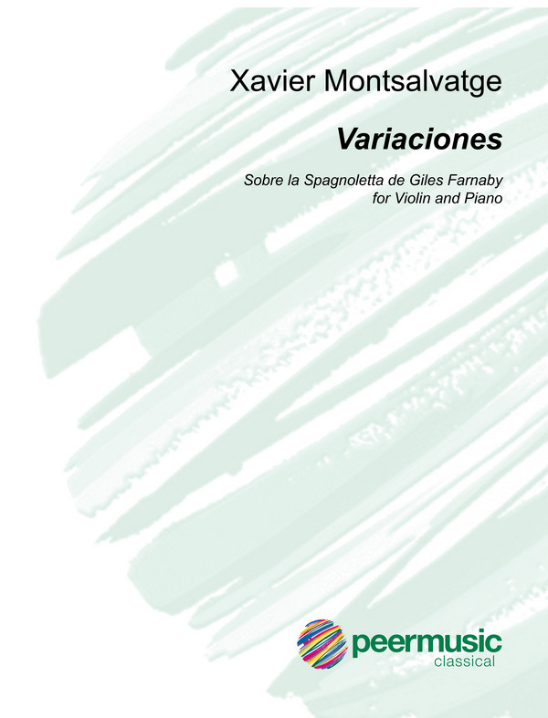 Variaciones sobre la spagnoletta&nbsp;&nbsp;de Giles Farnaby for violin and piano&nbsp;&nbsp;
