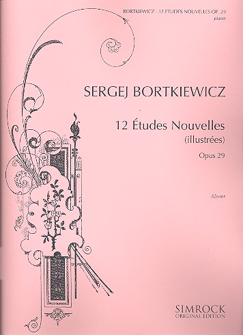12 études nouvelles (illustrées) op.29  für Klavier  