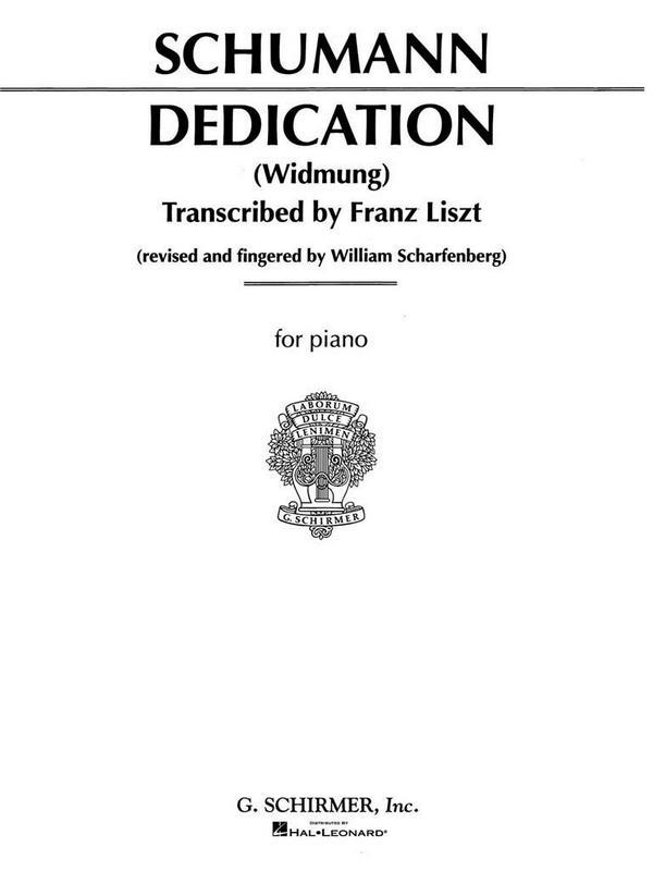 Dedication&nbsp;&nbsp;for piano&nbsp;&nbsp;