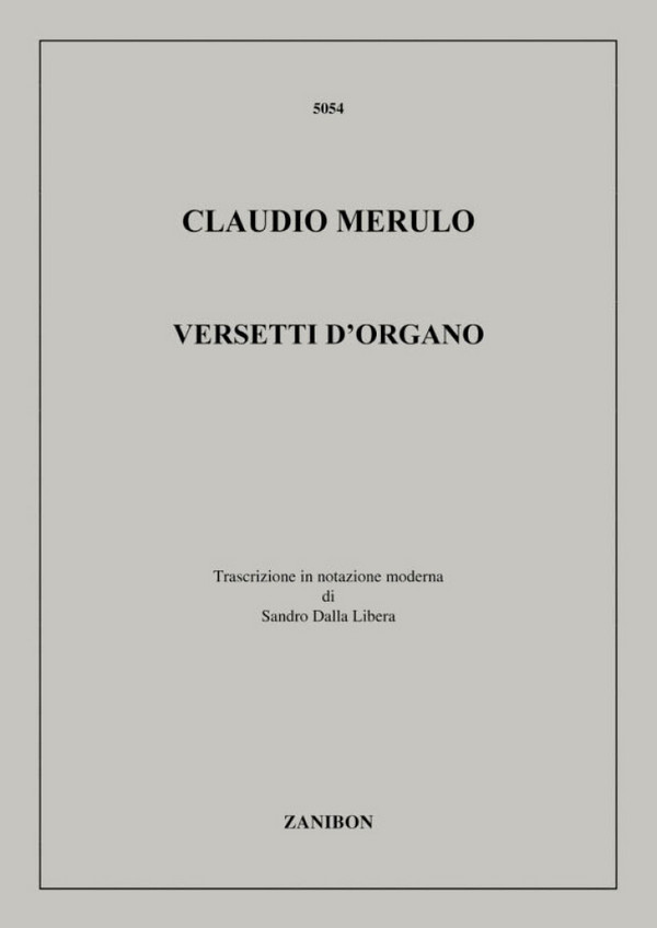 Versetti d'organo für Orgel  manualiter  