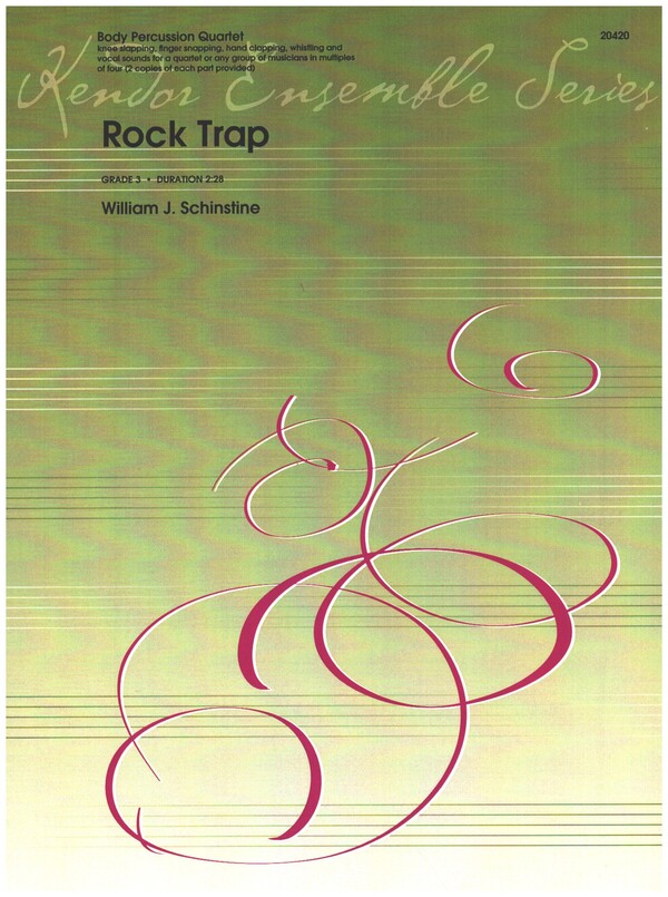 Rock Trap   for a quartet or any group of musicians in multiples of four  Partitur und 8 Stimmen