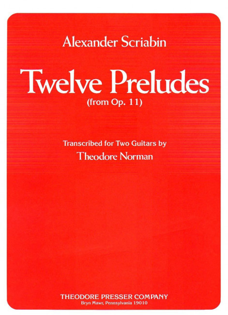 12 PRELUDES FROM OP.11  FOR 2 GUITARS  NORMAN, THEODORE