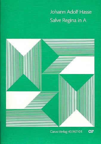 Salve regina A-Dur für Alt,&nbsp;&nbsp;Streichorchester und Orgel&nbsp;&nbsp;Partitur
