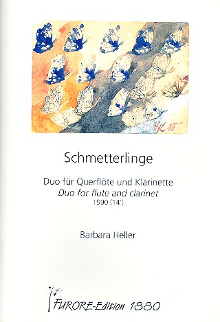 Schmetterlinge Duo für  Flöte und Klarinette  2 Spielpartituren