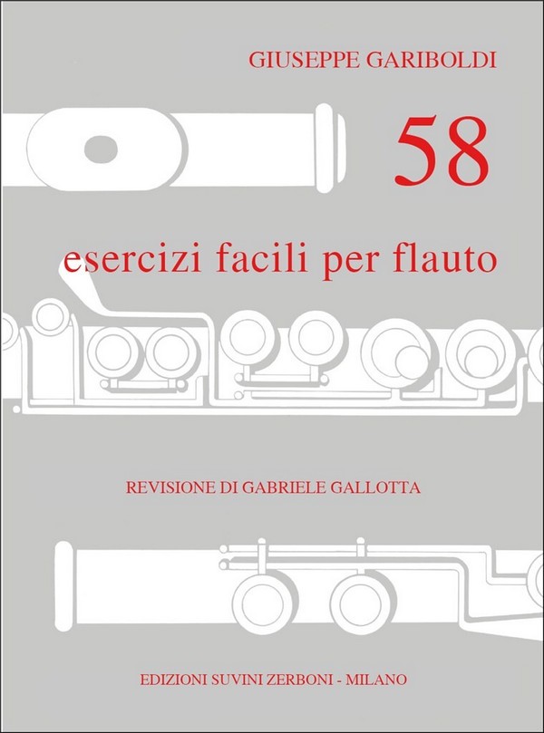 58 esercizi facili  per flauto  