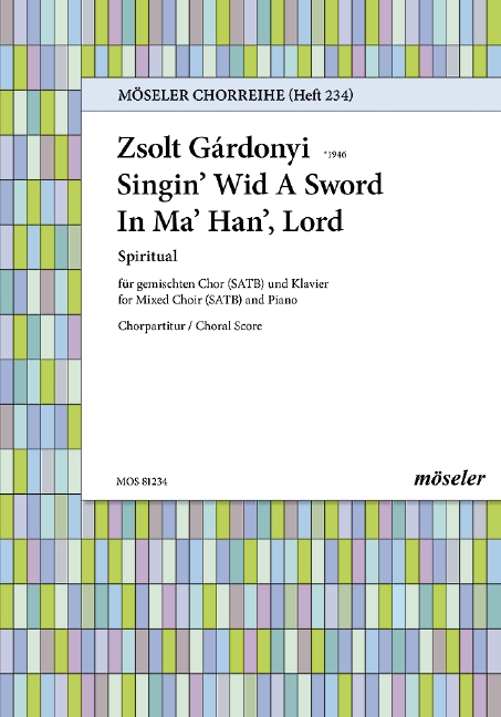 Singin' wid a Sword in ma Han Lord  Spiritual für gem Chor und Klavier  Partitur