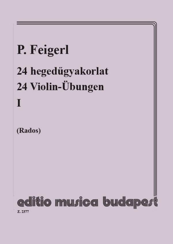 24 Violin-Übungen durch  24 Tonarten Band 1 (Nr.1-12)  für 2 Violinen,   Spielpartitur