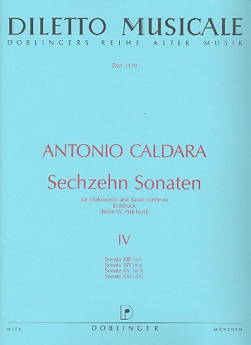 16 Sonaten Band 4 (Nr.13-16)  für Violoncello und Bc  