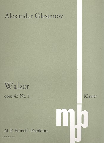 Walzer op.42,3&nbsp;&nbsp;für Klavier&nbsp;&nbsp;