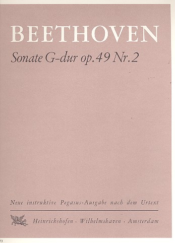 Sonate G-Dur op.49,2&nbsp;&nbsp;für Klavier&nbsp;&nbsp;