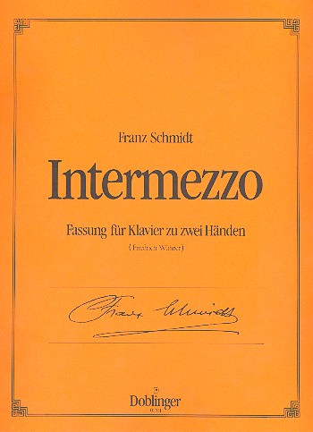 Intermezzo Fassung  für Klavier  