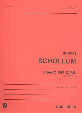 Adagio für Karin op.114  Konzertstück 3 für Klavier  