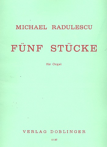 5 Stücke  für Orgel  