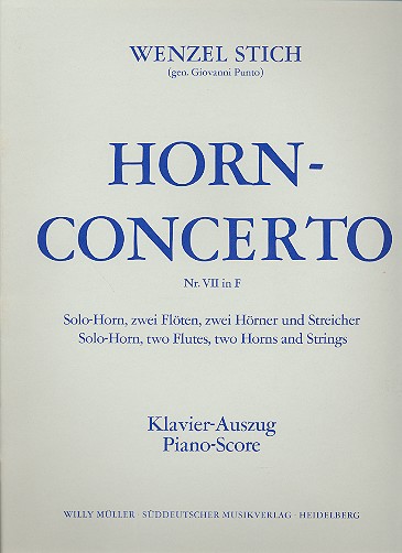 Concerto F-Dur Nr.7 für horn und  Orchester für Horn und Klavier  