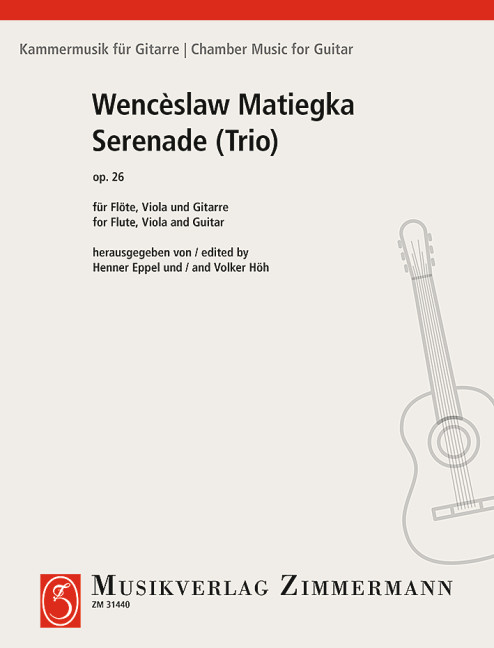 Serenade op.26  für Flöte, Viola und Gitarre  Partitur und Stimmen