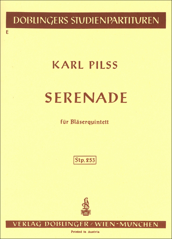 Serenade   für Flöte, Oboe, Klarinette,Fagott und Horn  Studienpartitur