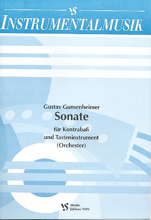 Sonate C-Dur  für Kontrabass und Orchester  Klavierauszug