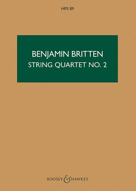 Streichquartett Nr. 2 C-Dur op. 36 HPS 89&nbsp;&nbsp;für Streichquartett&nbsp;&nbsp;Studienpartitur