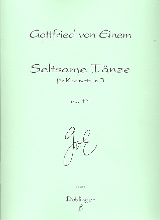 Seltsame Tänze op. 111  für Klarinette  