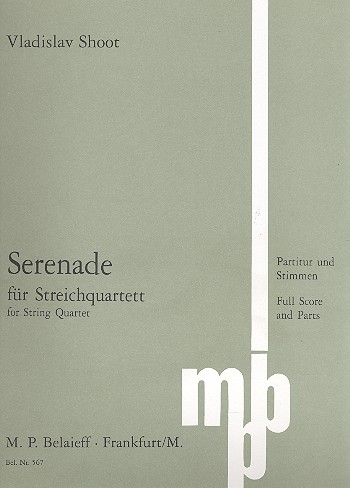 Serenade (1994)  für Streichquartett  Partitur und Stimmen