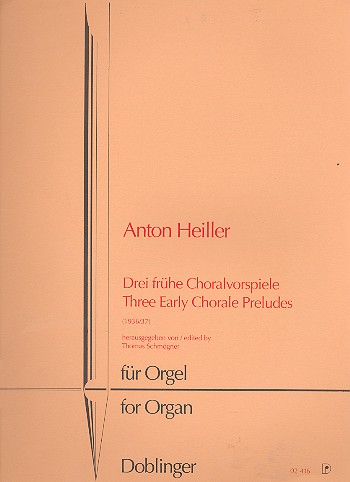 3 frühe Choralvorspiele  für Orgel  