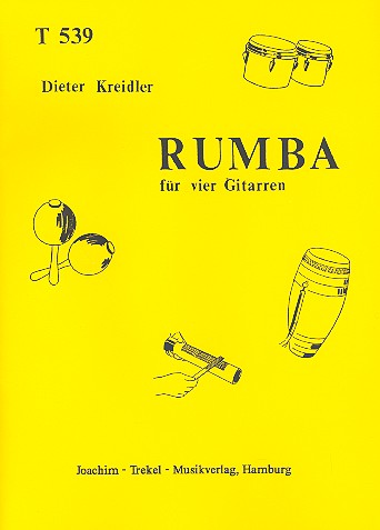Rumba  für 4 Gitarren  Partitur und Stimmen