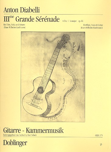Grande Serenade A-Dur Nr.3 op.66  für Flöte, Viola und Gitarre  Partitur und 3 Stimmen