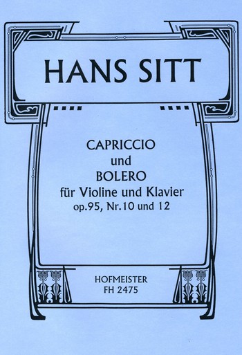 Capriccio und Bolero aus op.95  für Violine und Klavier  