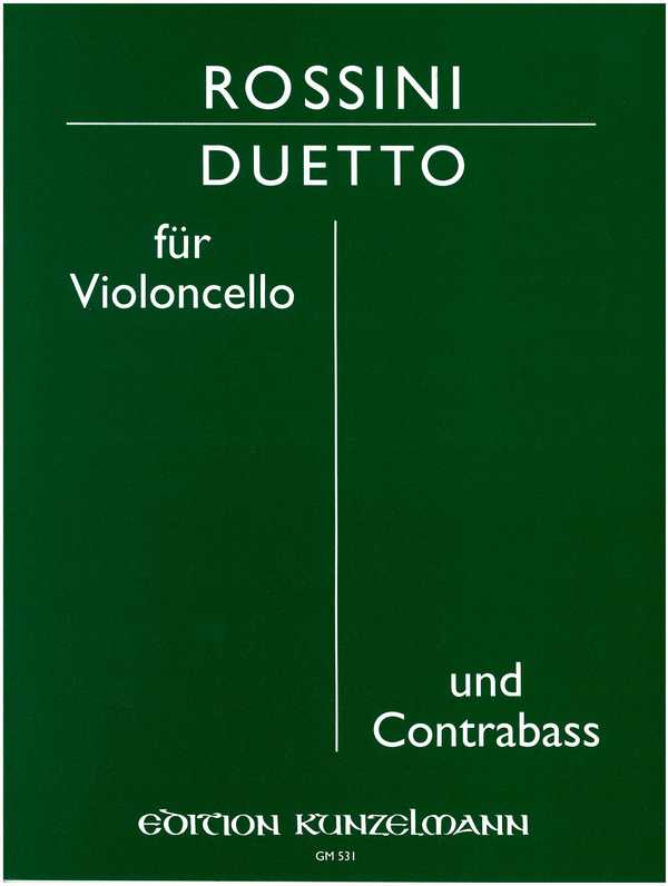 Duetto  für Violoncello und Kontrabass  Stimmen