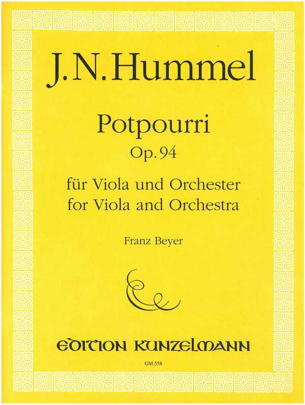 Potpourri op.94  für Viola und Orchester  für Viola und Klavier