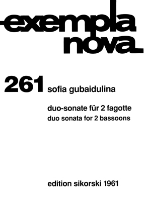 Duo-Sonate   für 2 Fagotte  Partitur und Stimmen