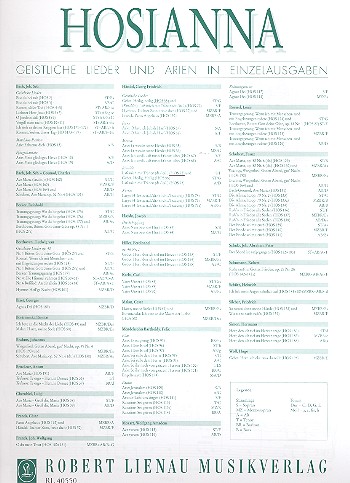 Heilig heilig / Lass mich mit Tränen (dt/it)    