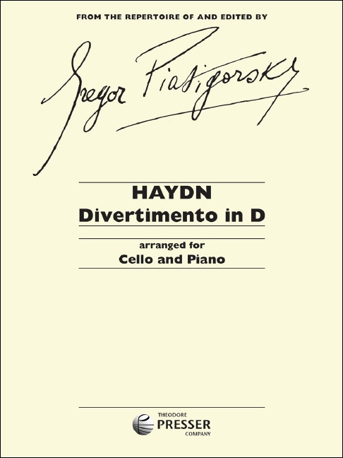 Divertimento D-Dur  für Violoncello und Klavier  