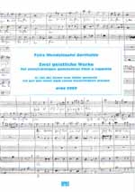 ER HAT DER SONNE  UND  ICH WILL DEN  HERRN FUER GEM CHOR A CAPPELLA  PARTITUR