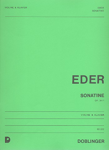 Sonatine op.34,1  für Violine und Klavier  