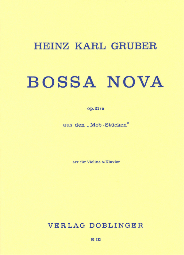 Bossa nova aus den Mob-Stücken op.21e  für Violine und Klavier  