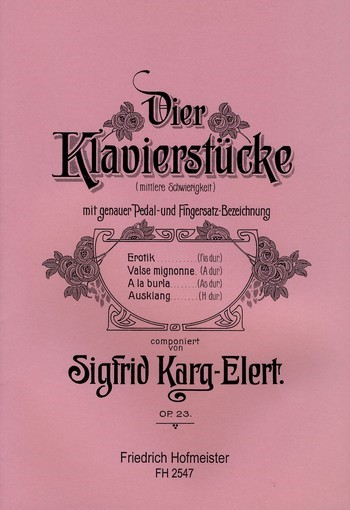 4 Klavierstücke op.23    