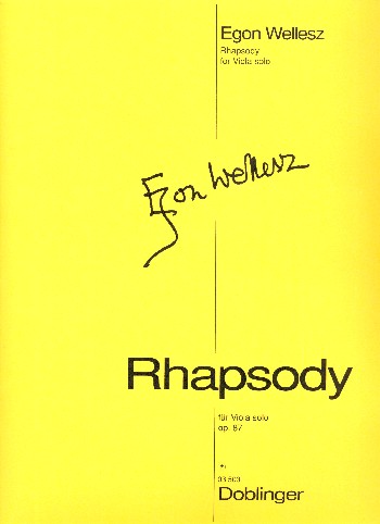 Rhapsody op.87 für Viola solo    