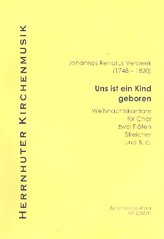Uns ist ein Kind geboren Motette&nbsp;&nbsp;für gem Chor, Orchester und Orgel&nbsp;&nbsp;Partitur
