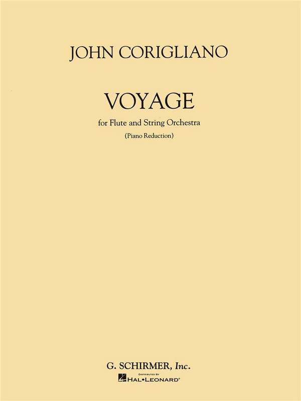Voyage for flute and string orchestra  for flute and piano  