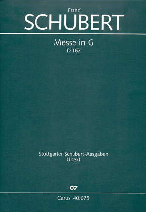 Messe G-Dur D167&nbsp;&nbsp;für Soli, gem Chor und Orchester&nbsp;&nbsp;Partitur