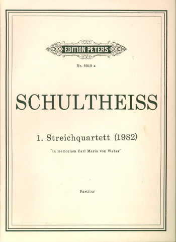 Streichquartett Nr.1  für Streichquartett  Partitur