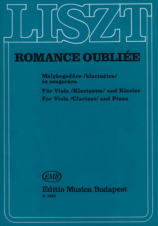 Romance oubliée&nbsp;&nbsp;für Viola, Klarinette und Klavier&nbsp;&nbsp;