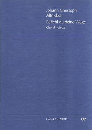 Befiehl du deine Wege&nbsp;&nbsp;für gem Chor a cappella&nbsp;&nbsp;Partitur