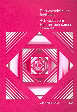 Ach Gott vom Himmel sieh darein&nbsp;&nbsp;für Bariton, Chor und Orchester&nbsp;&nbsp;Klavierauszug (dt)