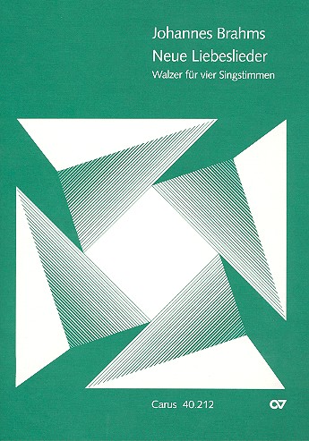 Neue Liebeslieder op.65 - Walzer&nbsp;&nbsp;für gem Chor und Klavier 4händig&nbsp;&nbsp;Partitur (dt/en)